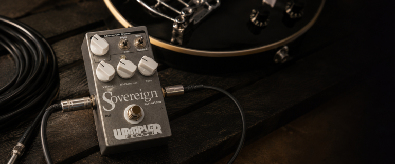 Wampler Sovereign review boutique distortion pedal on a pedalboard